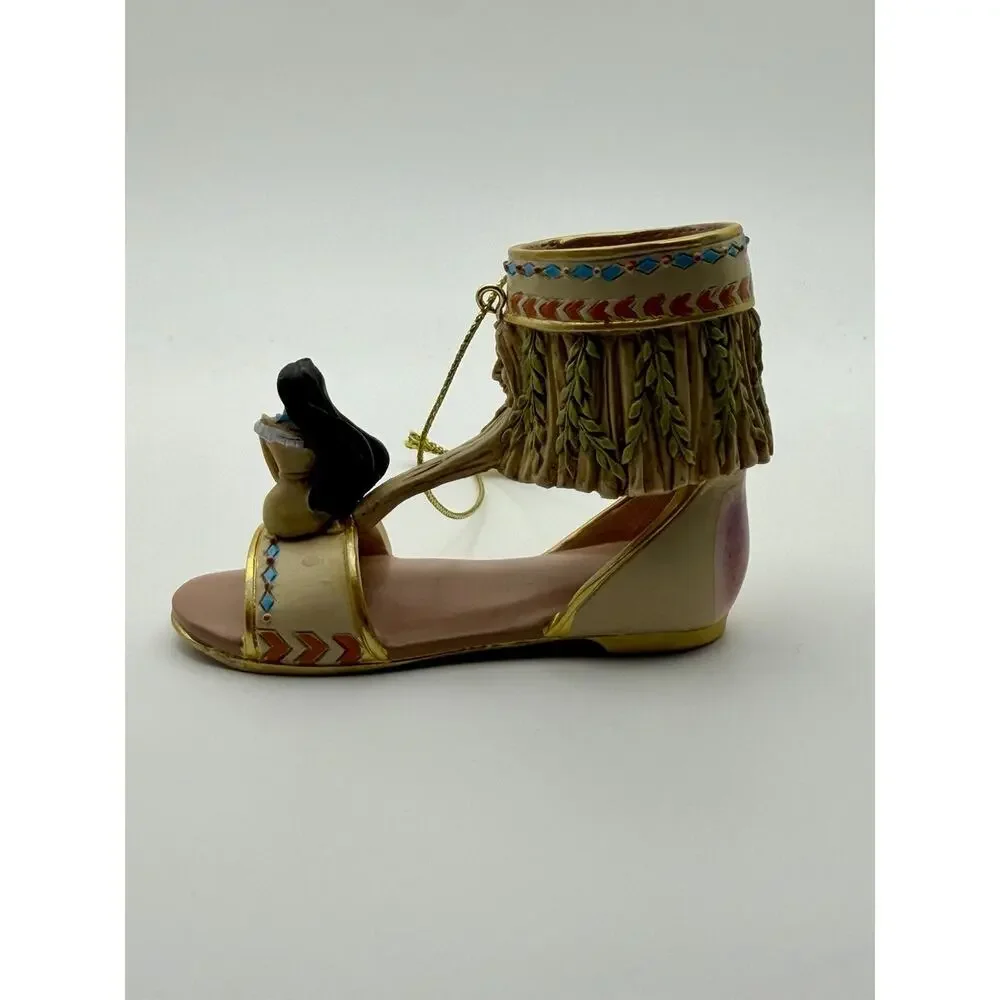 Bradford Exchange Disney Pocahontas Once Upon A Slipper Shoe Ornament WT